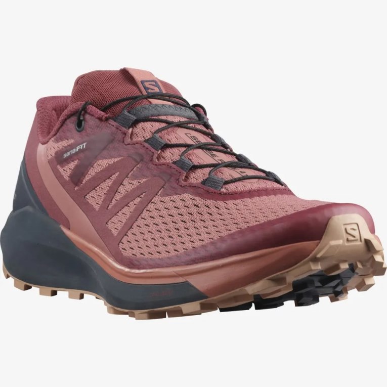 Sapatilhas Trail Running Salomon Sense Ride 4 Feminino Coral Vermelhas | PT K81263